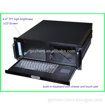 8.4 inch touch screen industrial 4U rackmount cabinet